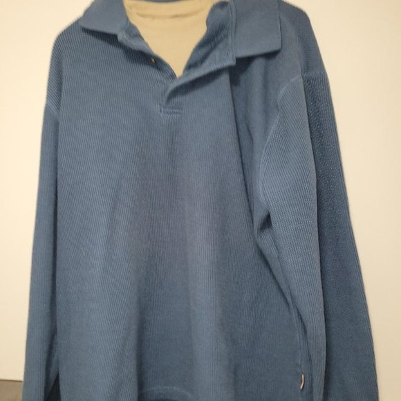 3 XL long sleeve shirts. 2 red, 1 blue. - Picture 6 of 7